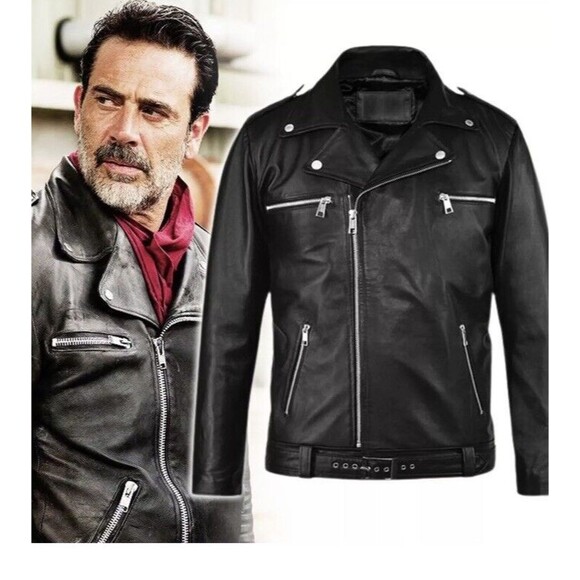VTG USA HARLEY DAVIDSON Biker leather Jacket L ASO Negan Walking Dead Eagle
